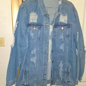 Distressed Denim Jacket